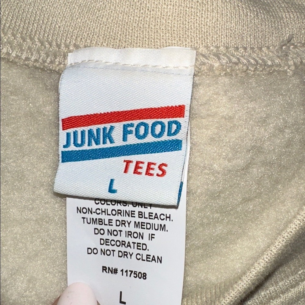 Junk food unisex 1966 Bronco flea market fleece crew sweatshirt size large - Picture 4 of 7